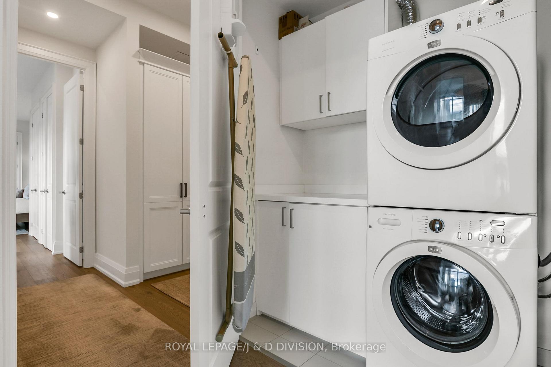 Washer and Dryer plus Storage