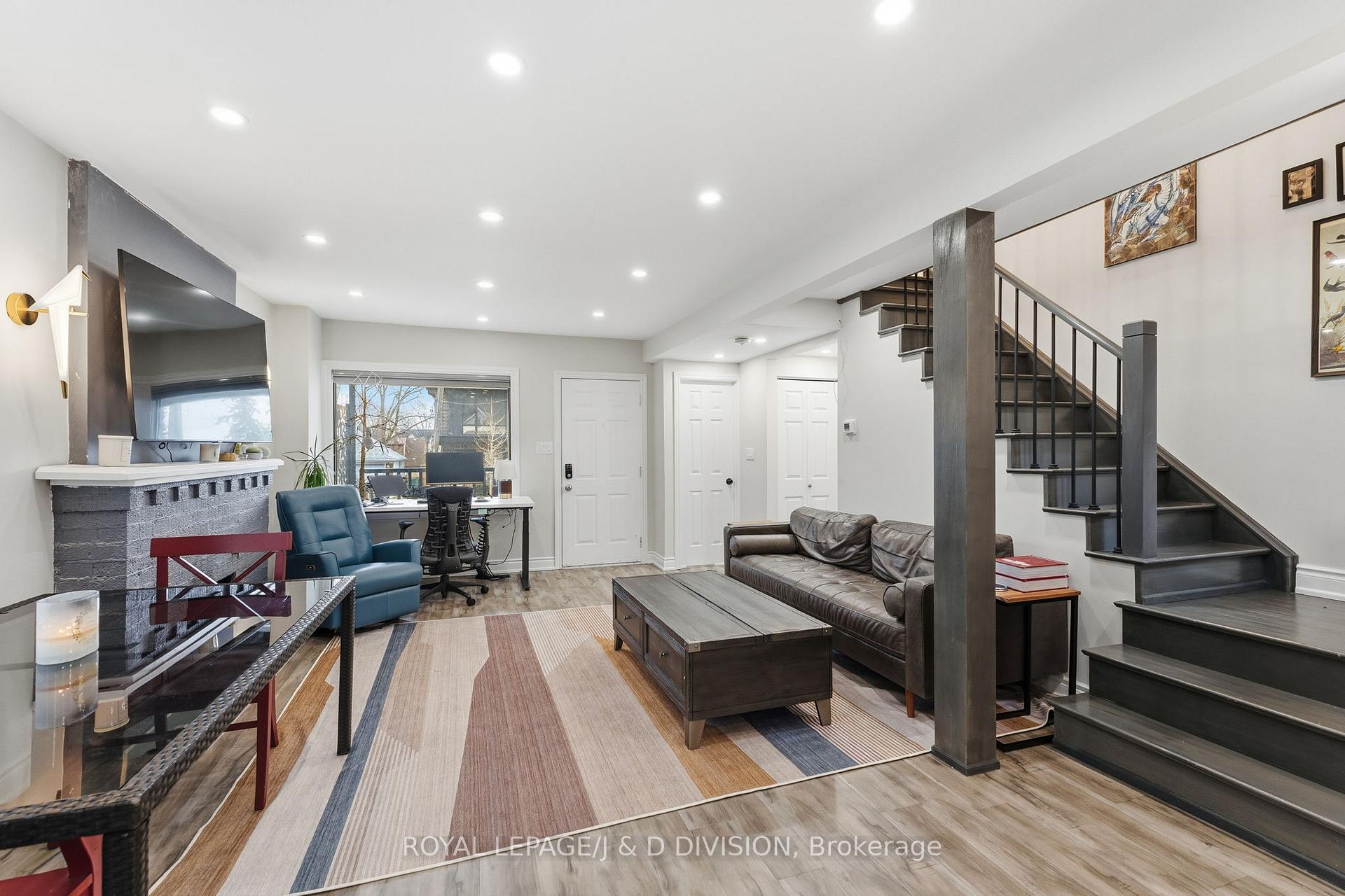 Stairs to upper level