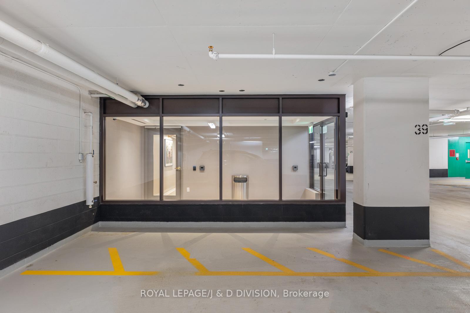 well lit & fully glassed underground entrance