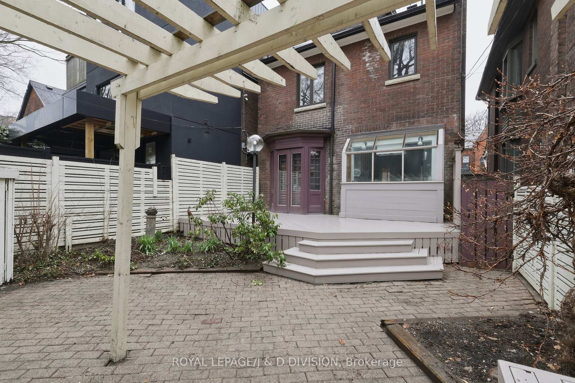 Rear View of Property from under Trellis