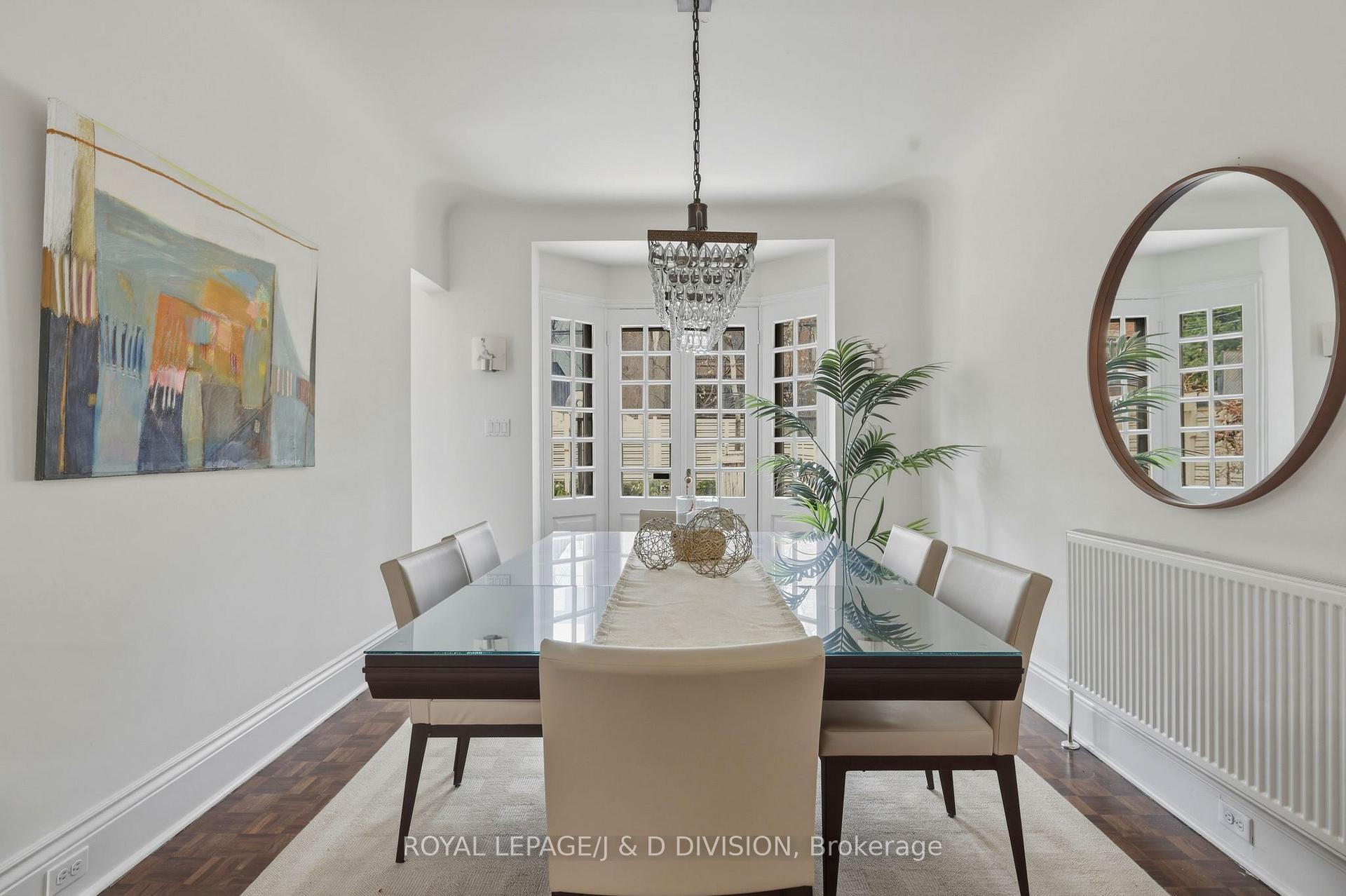 Dining Room w walkout to back patio