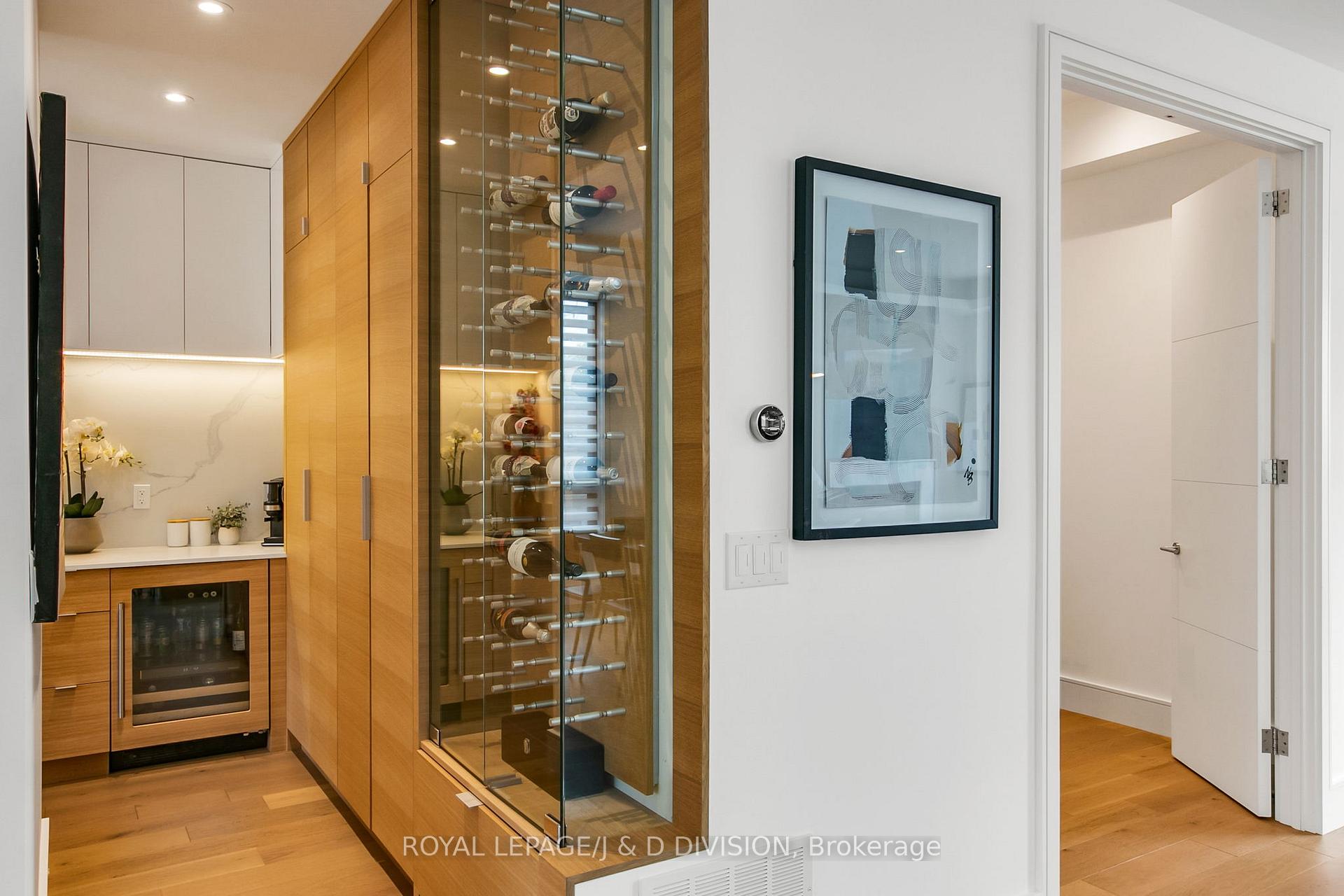 Built In Wine Display in The Pantry