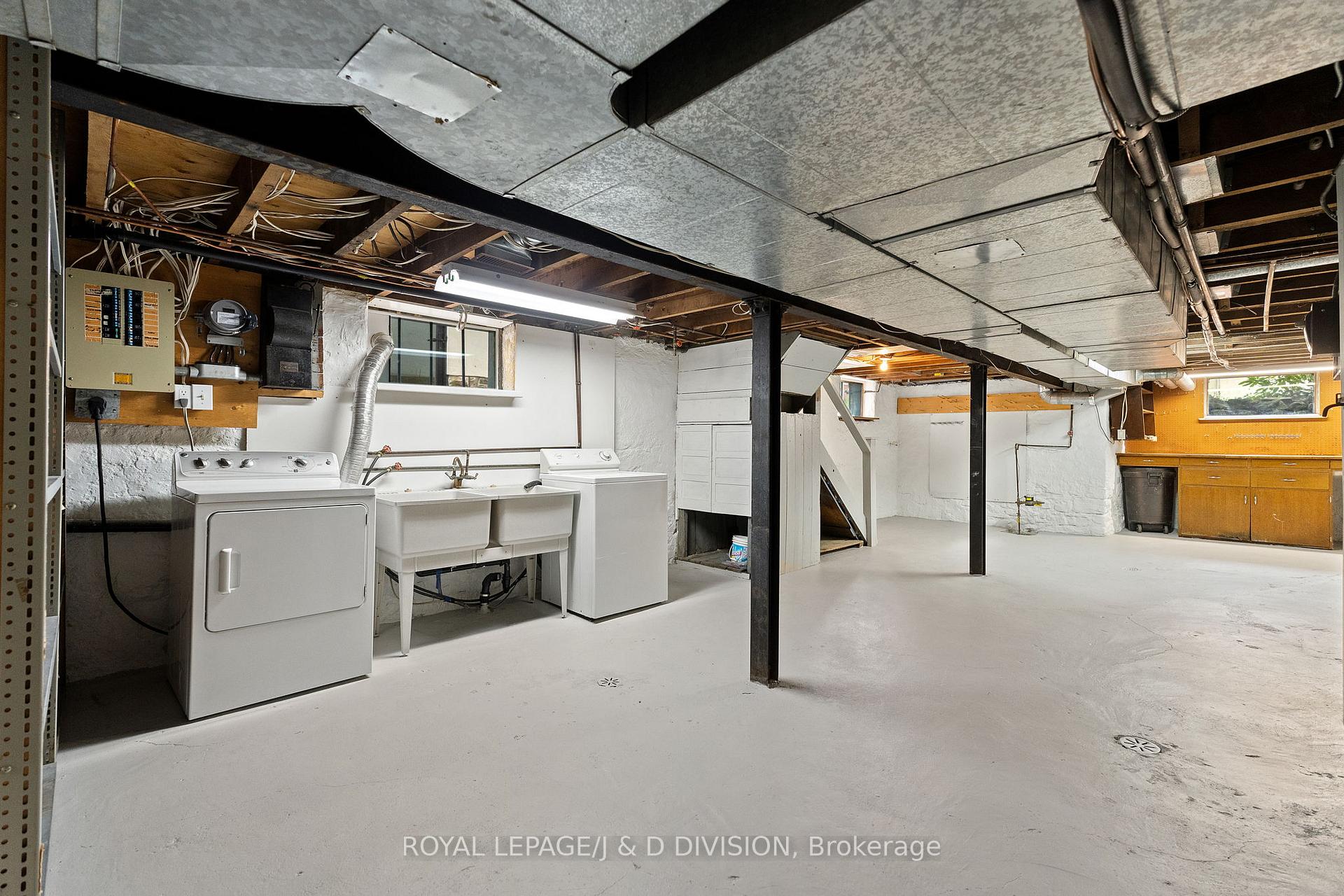 Full view of basement