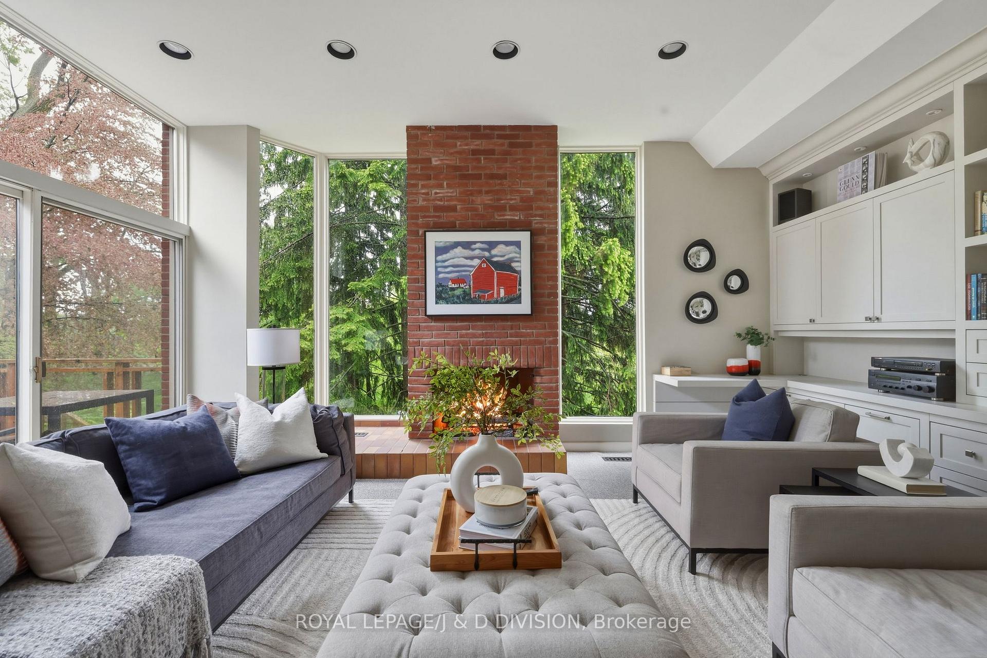 Floor to Ceiling Window views of the Ravine