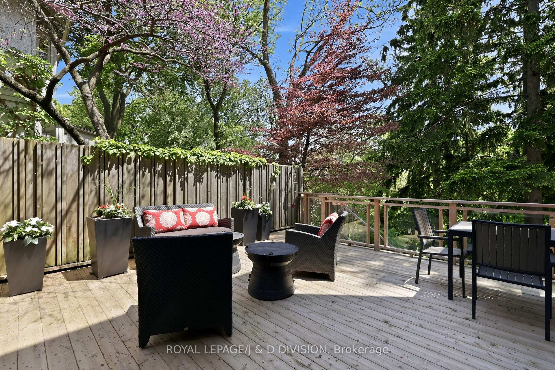 Back Deck overlooking ravine