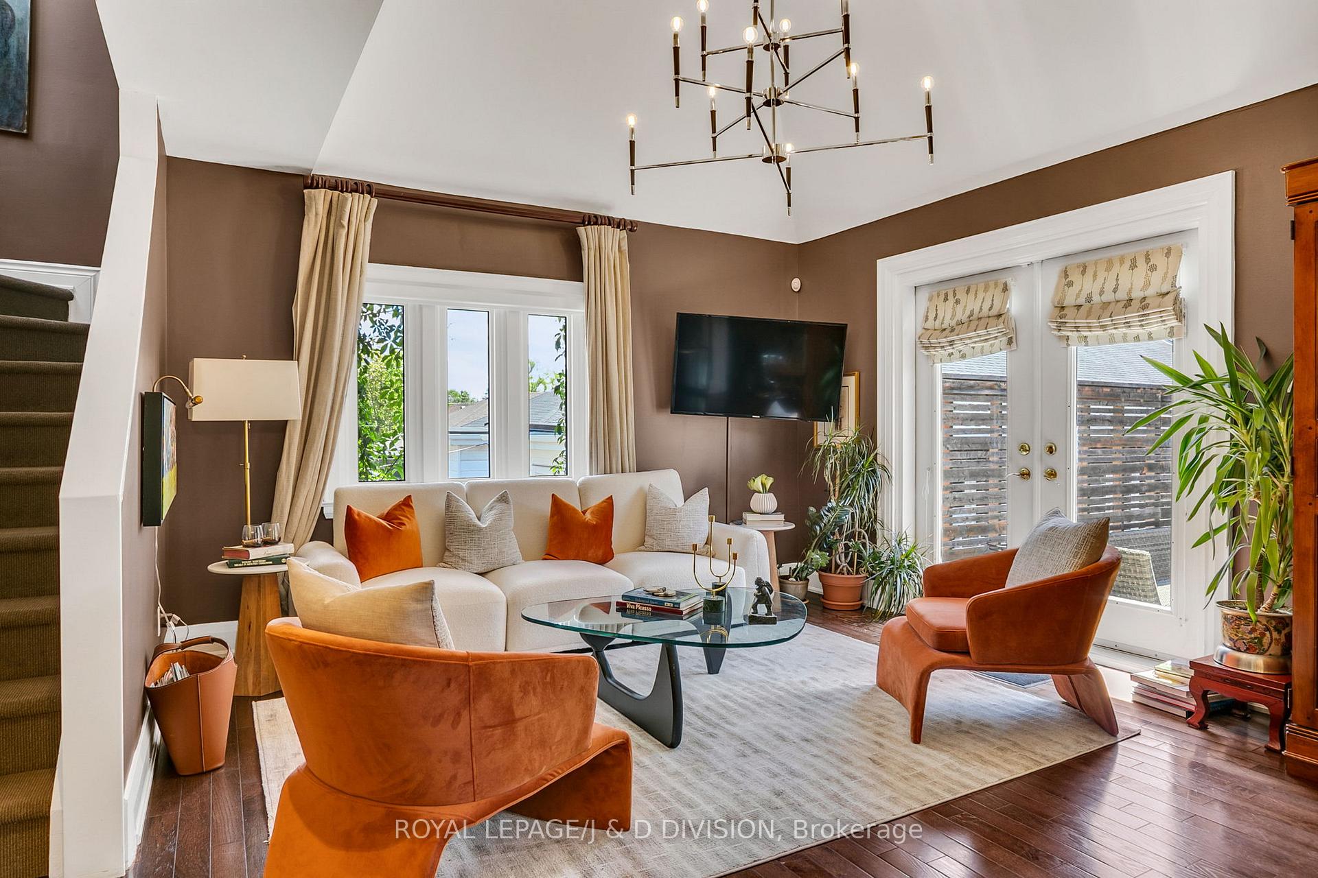 Family Room & Doors to Terrace