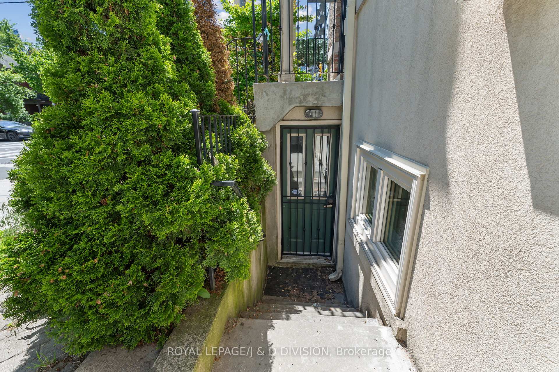 Exterior entrance to Lower Level