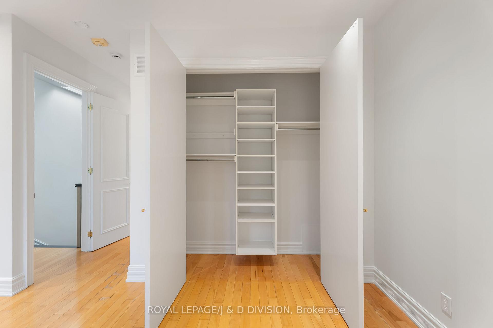 Closet with built-in organizers