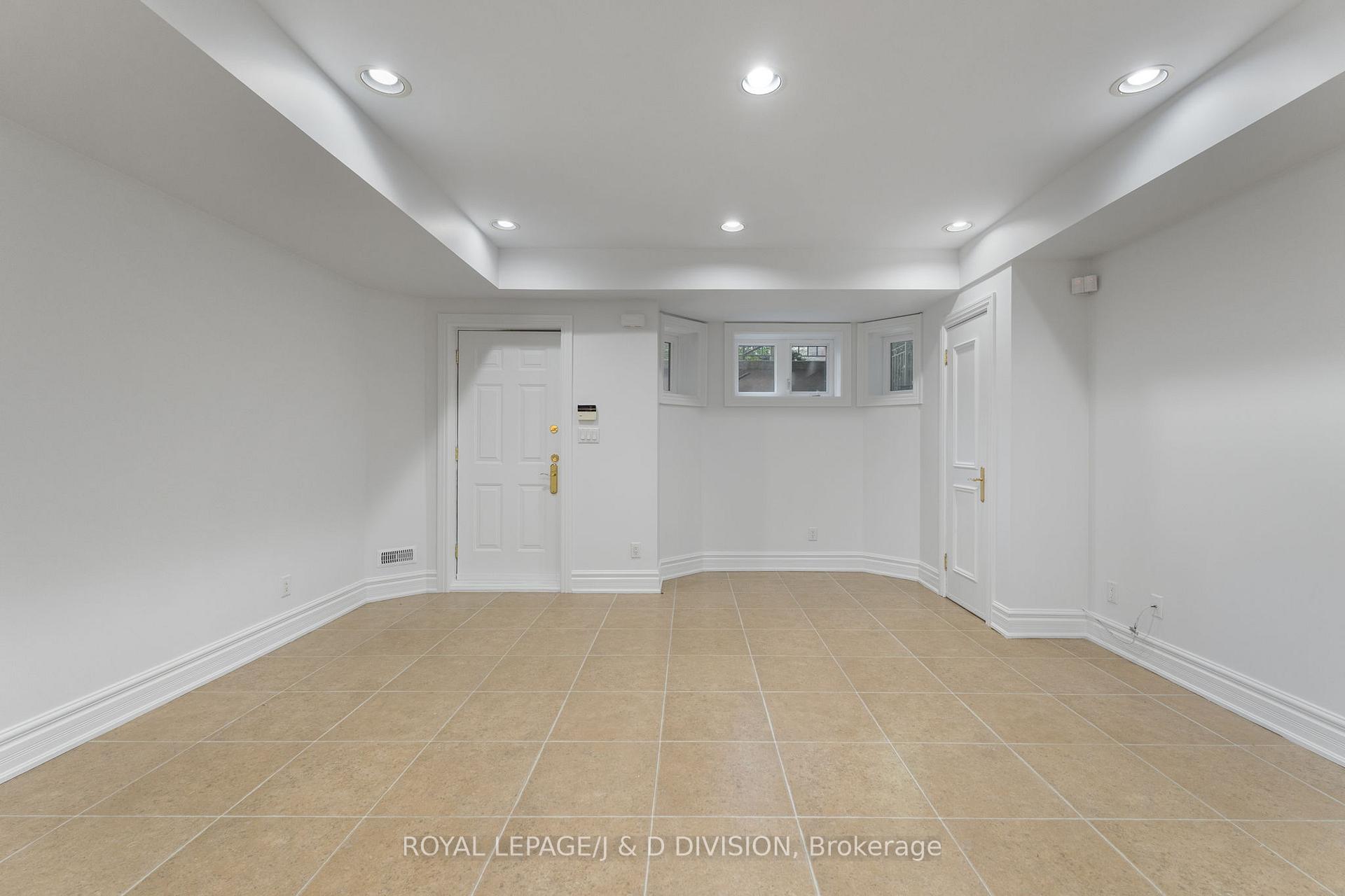 Lower Level: Above grade bay window