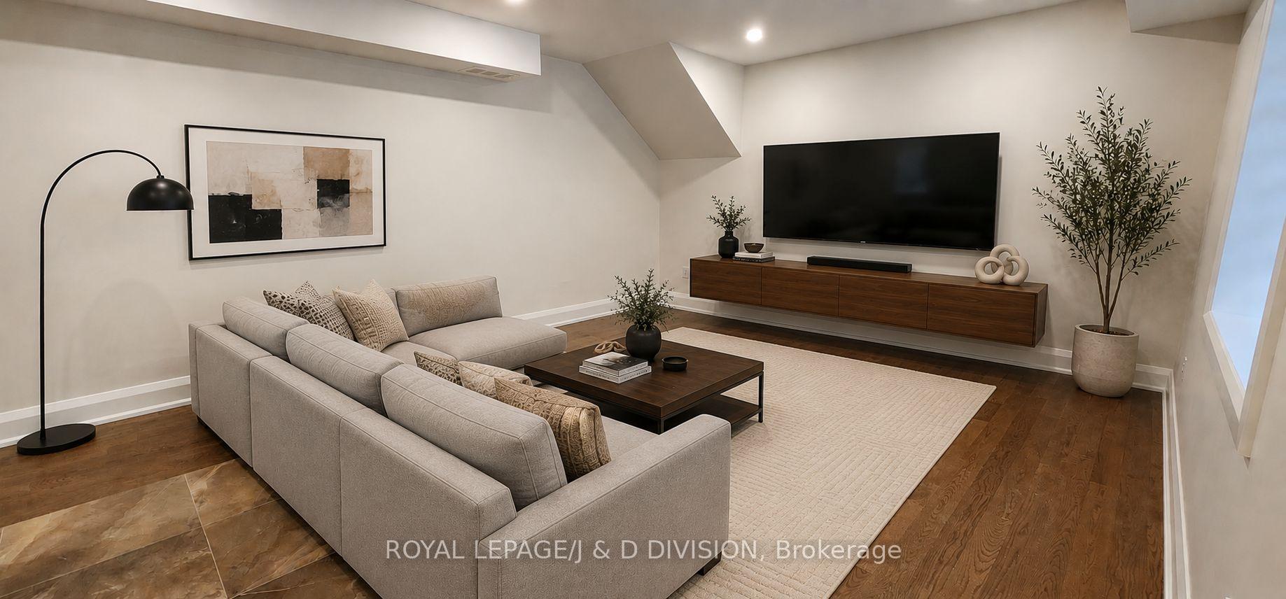 Virtually Staged Family room