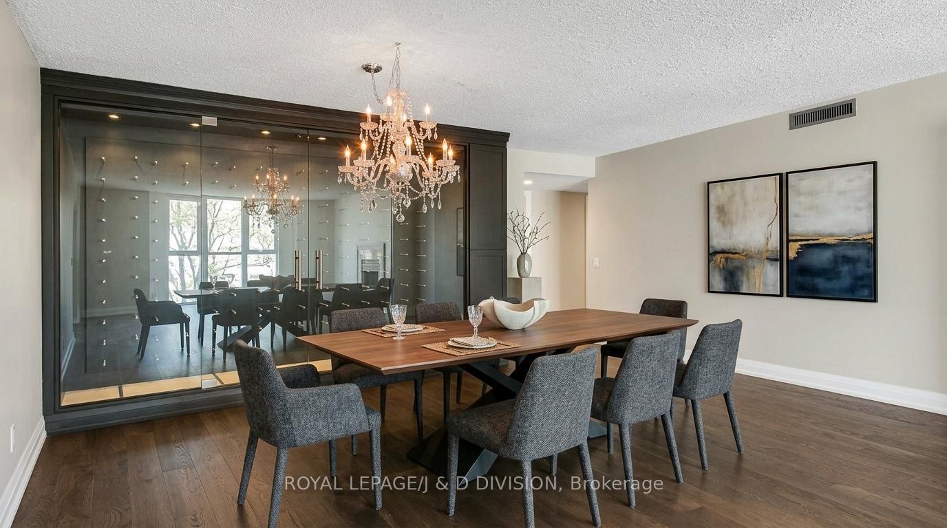 Virtually staged Dining Room