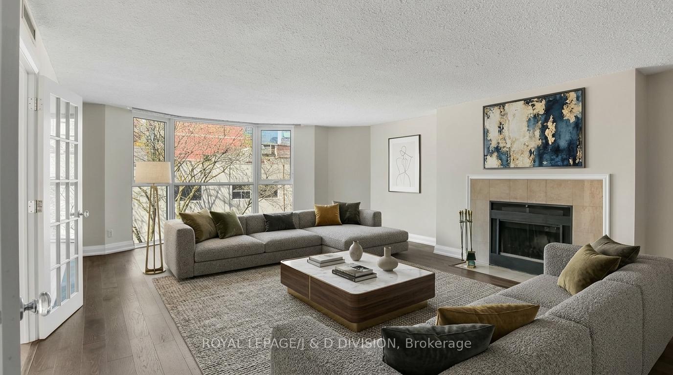 Virtually Staged Living Room