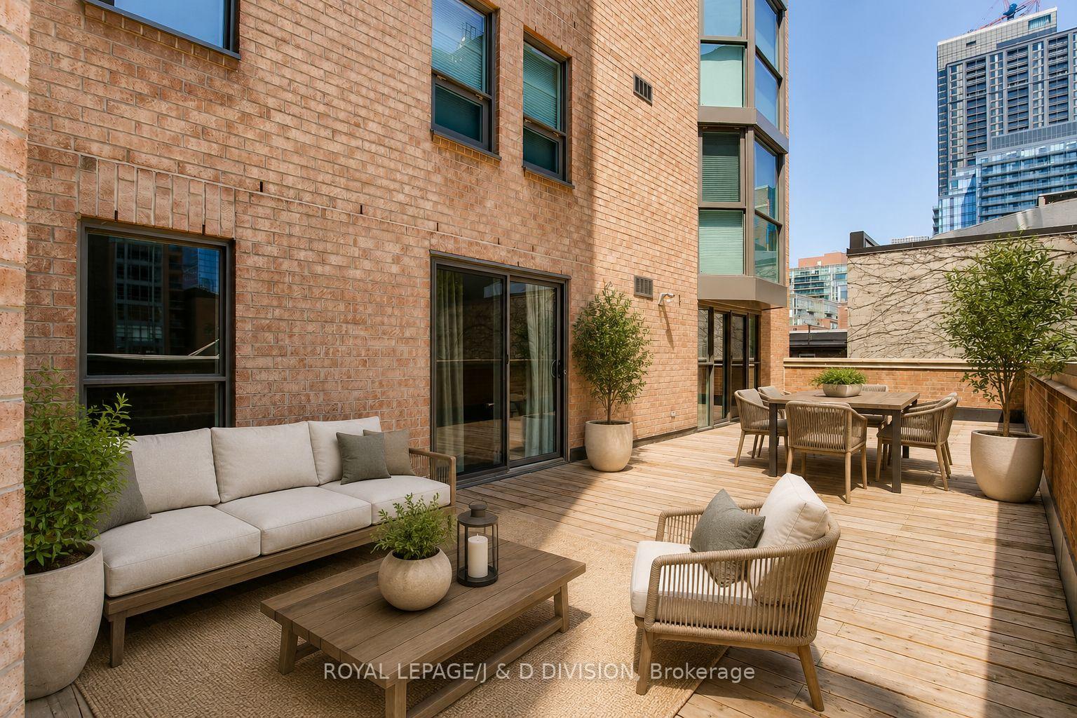 Virtually Staged Terrace