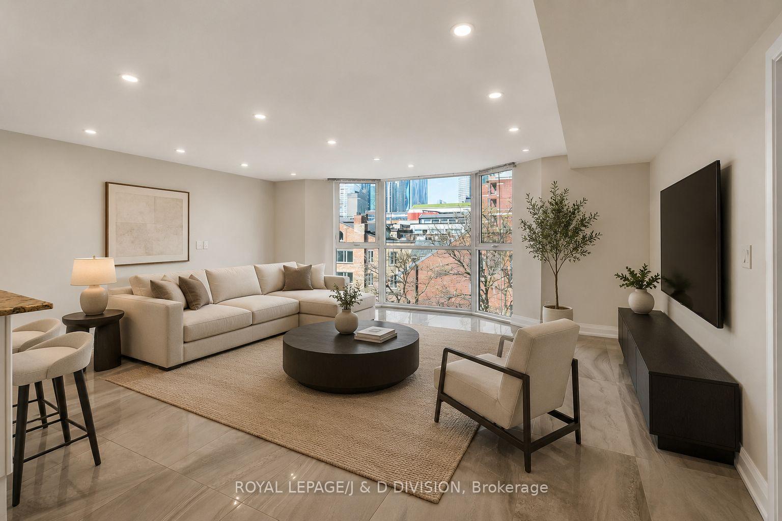 Virtually Staged Family Room