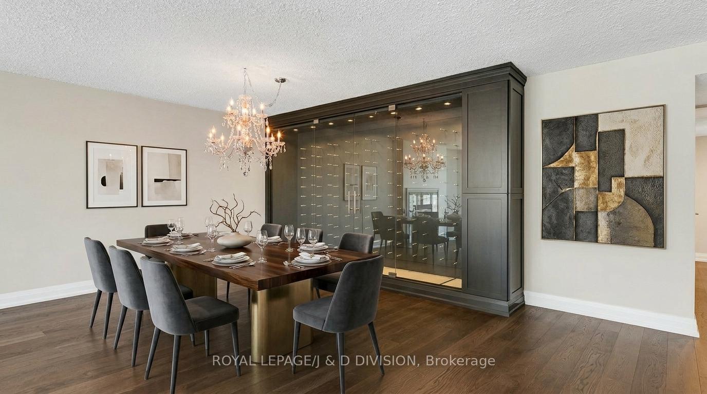 Virtually staged Dining Room