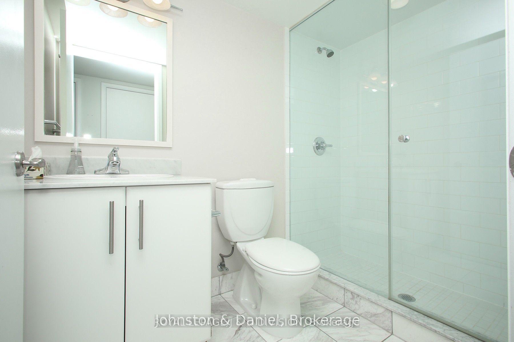 Primary 3 piece bath with glass shower