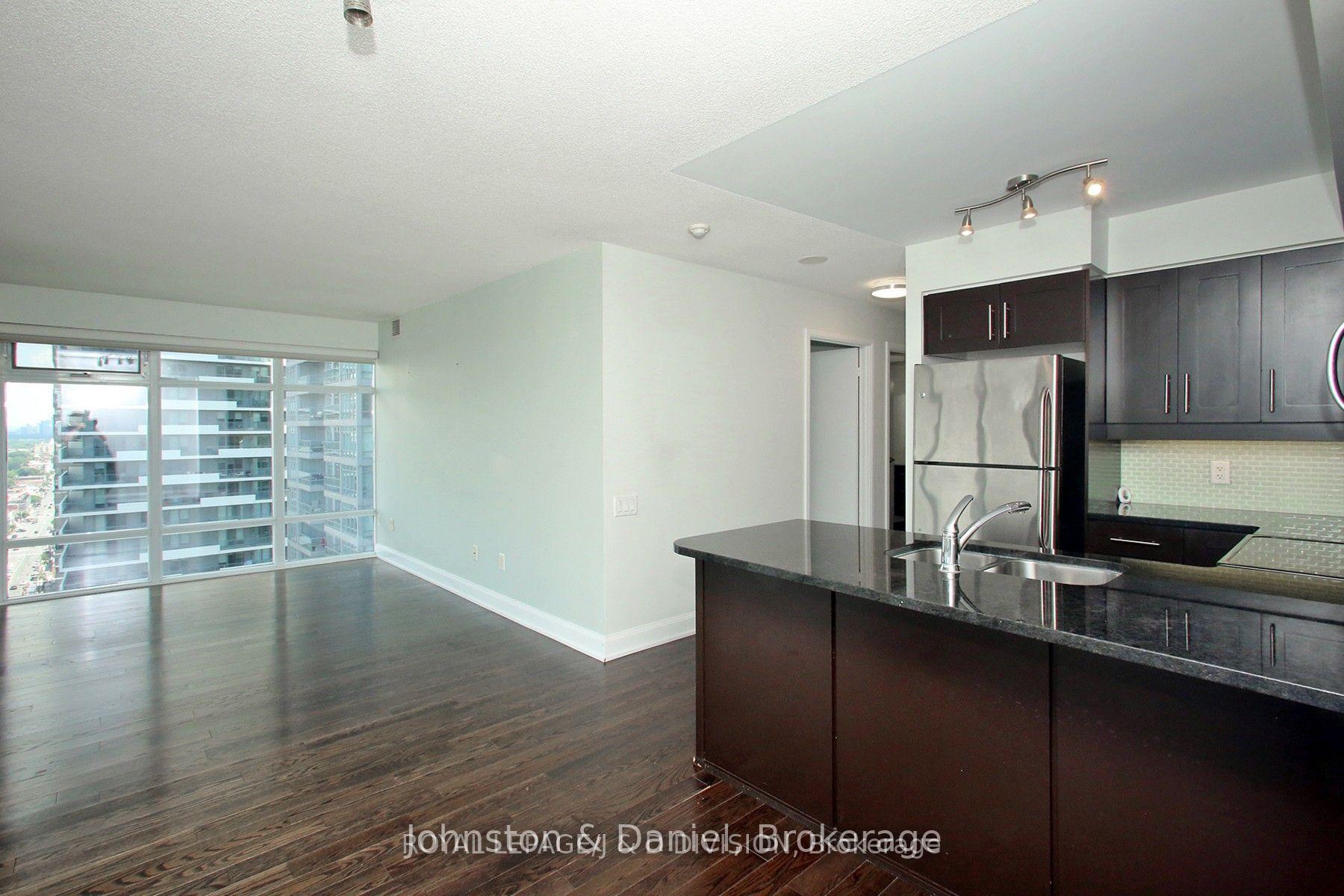 Open concept with European cabinetry kitchen