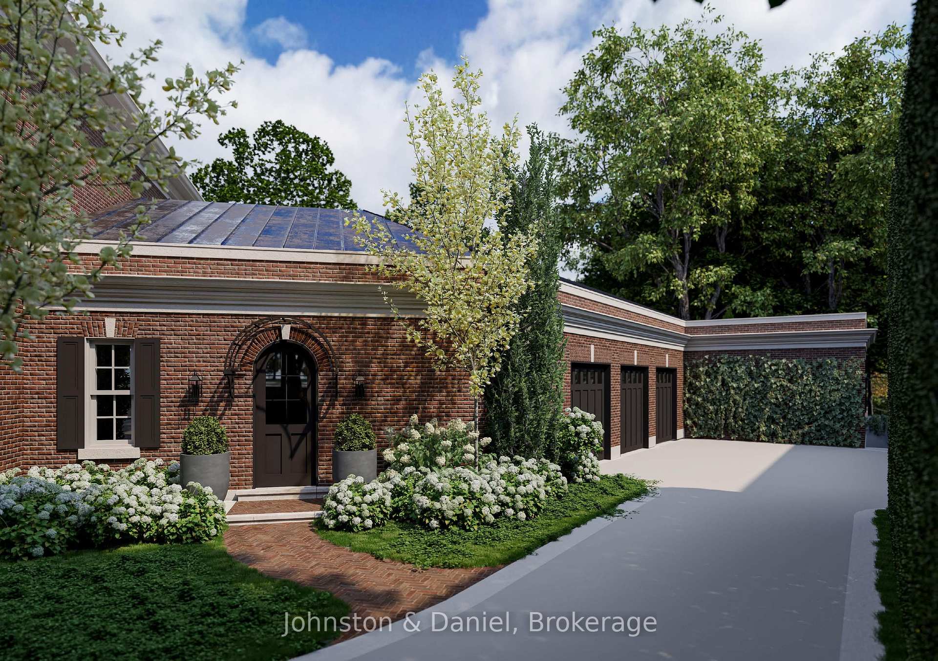 Side Entry/Garage Court - Rendering