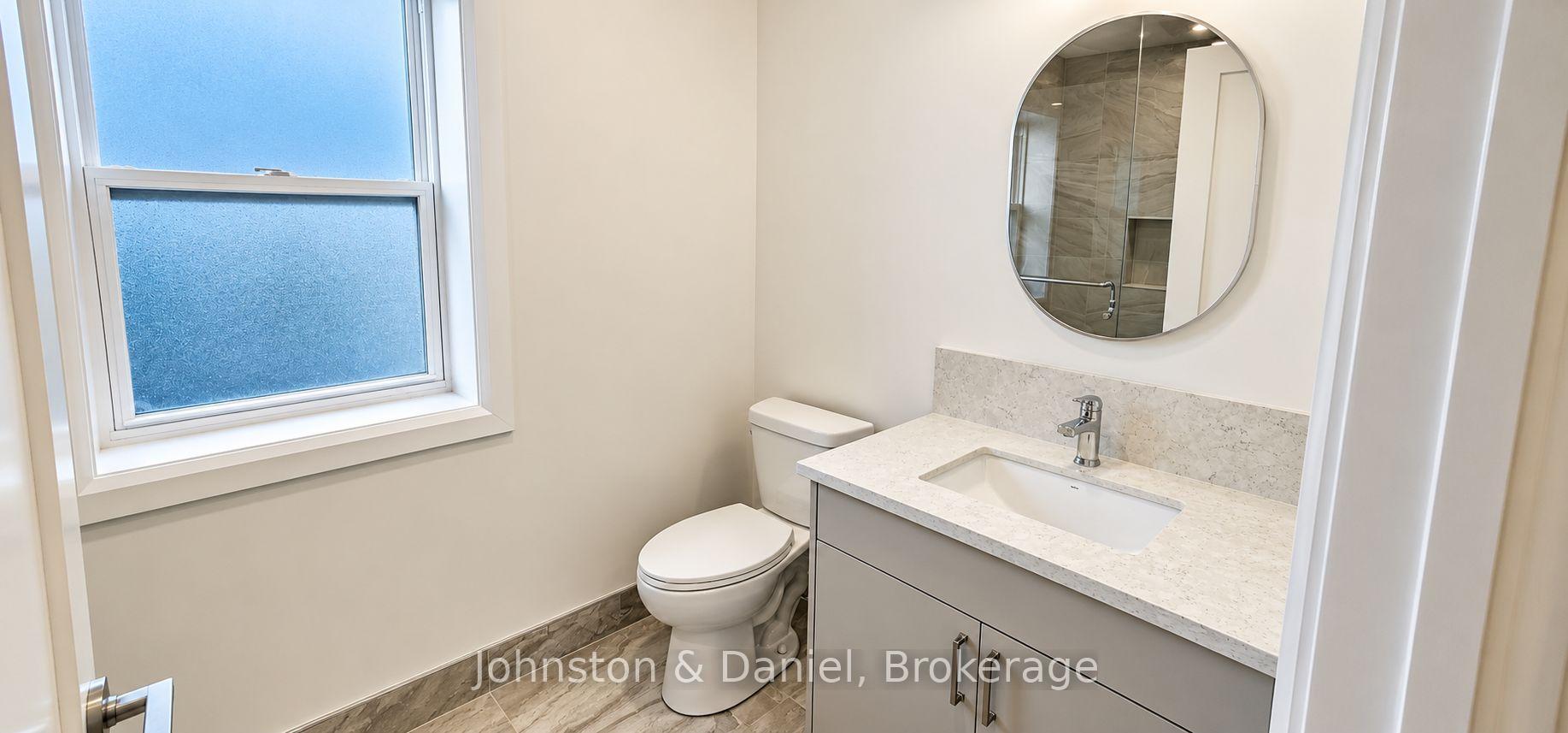 Larger office bathroom