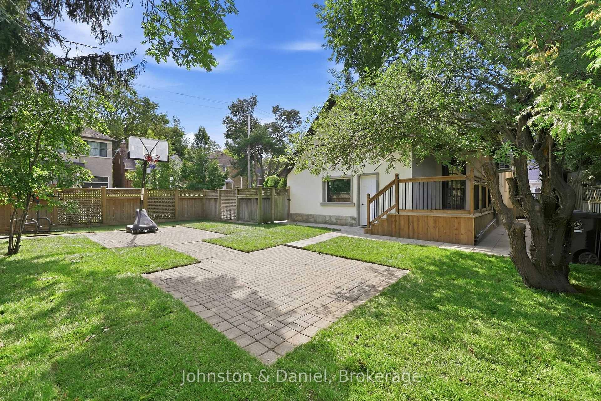 Back yard / Patio looking to side entrance