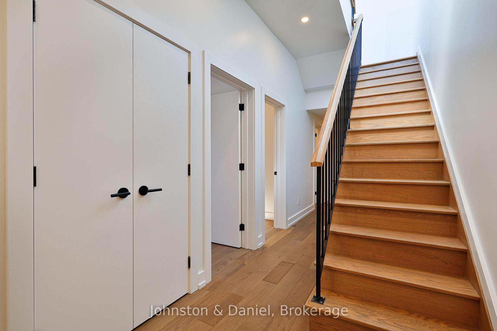 Double closets in foyer
