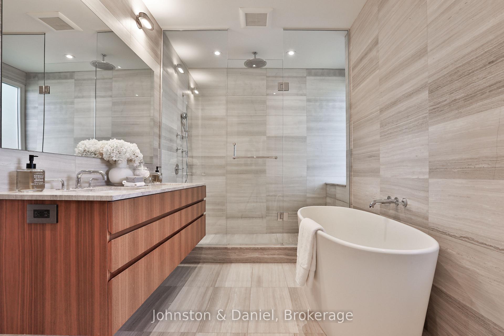 Lux primary 5 piece ensuite bath, walk-in shower
