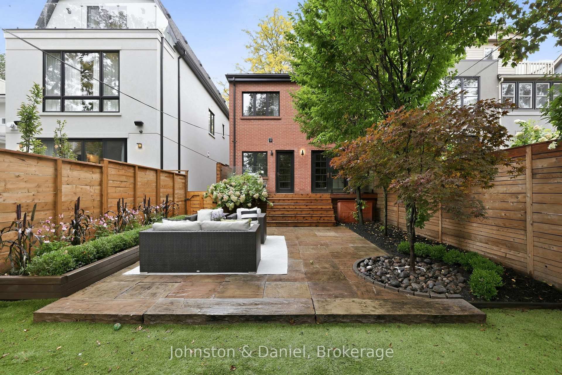 Rear view of patio