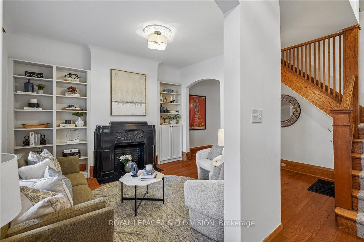 Art deco fireplace mantel