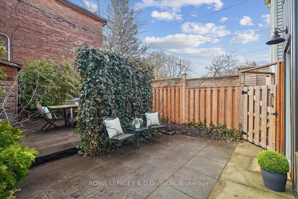 New fencing, Boston Ivy wall