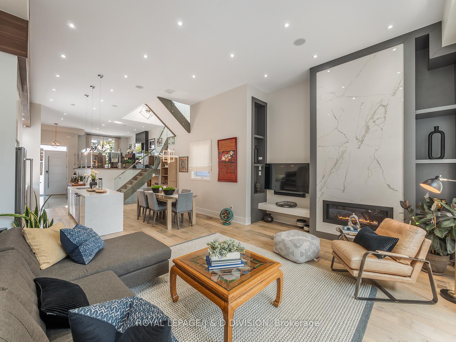 Looking from Living Room through Kitchen to Front