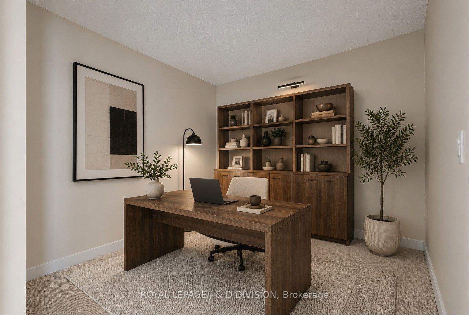 Den or second bedroom (virtually staged)