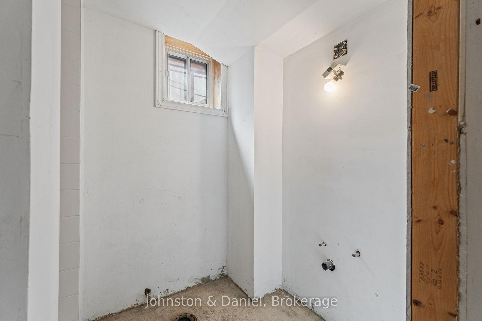 Roughed-In Bathroom (toilet and sink plumbing)