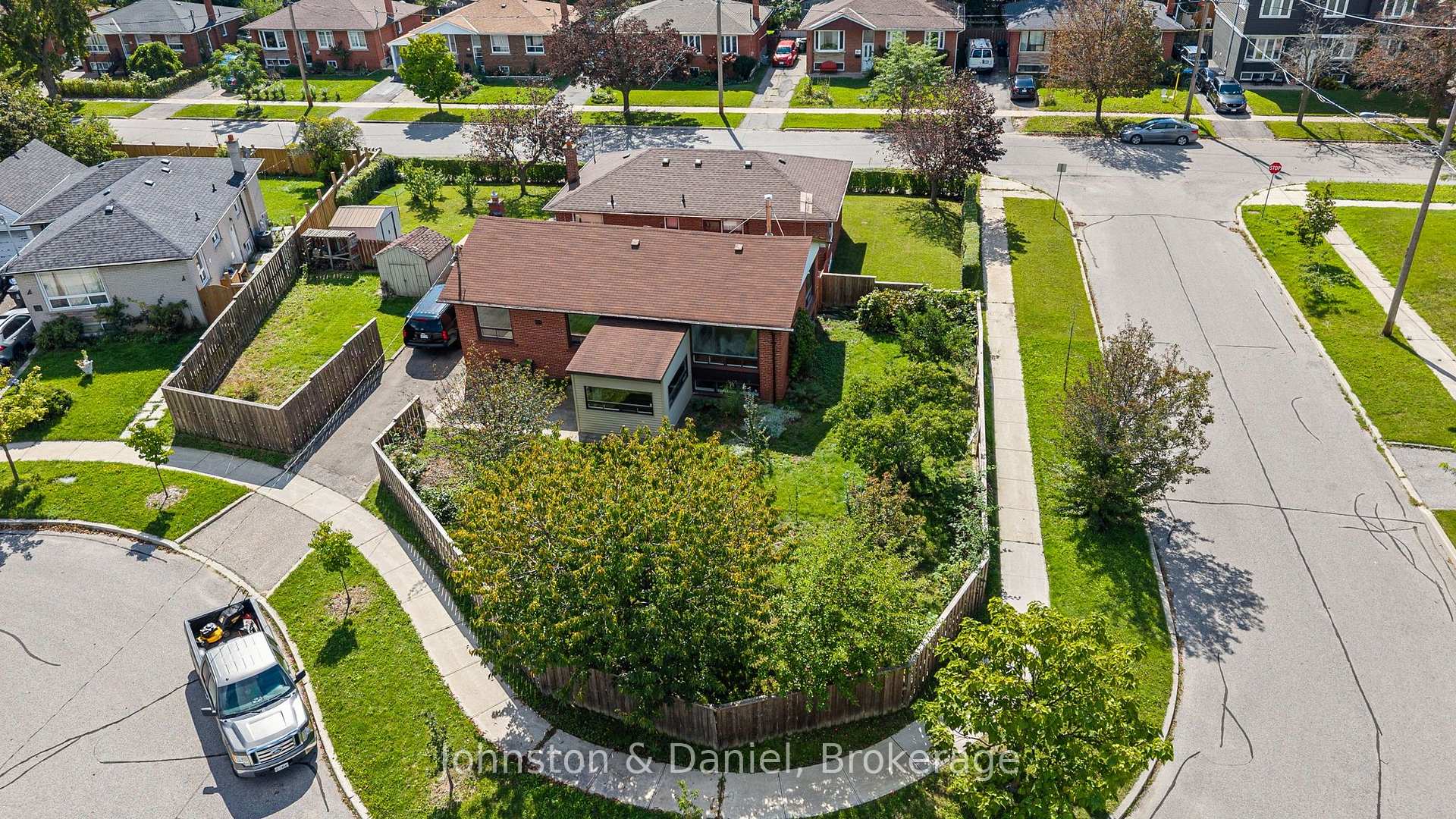 Aerial view of property