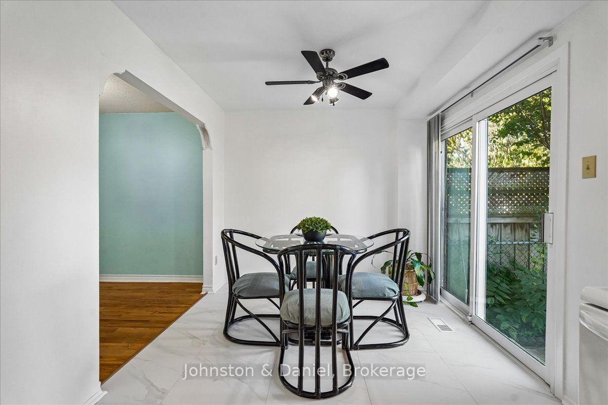 Breakfast area, walk-out to patio and yard
