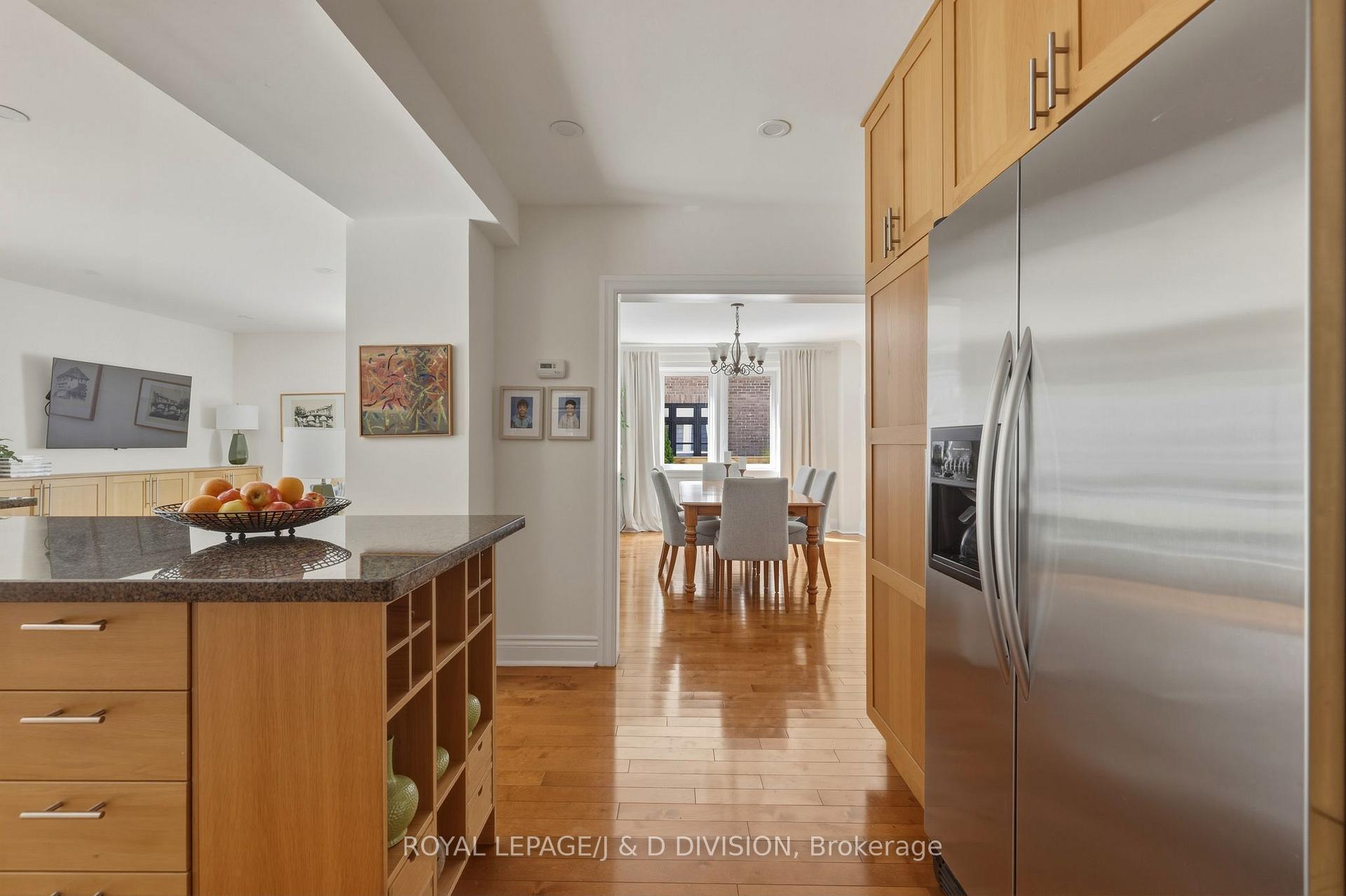 Kitchen w view to Dining