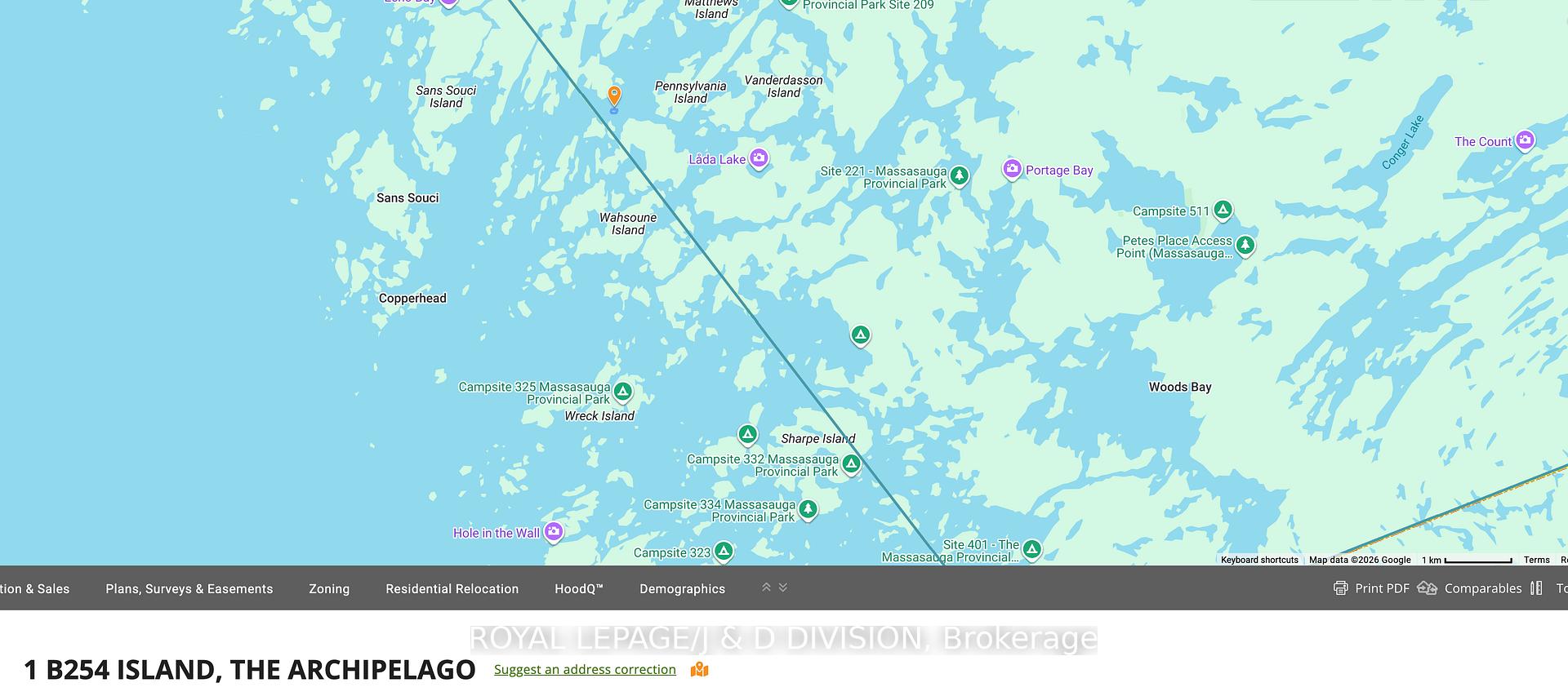 Emerald Island Location in Georgian Bay