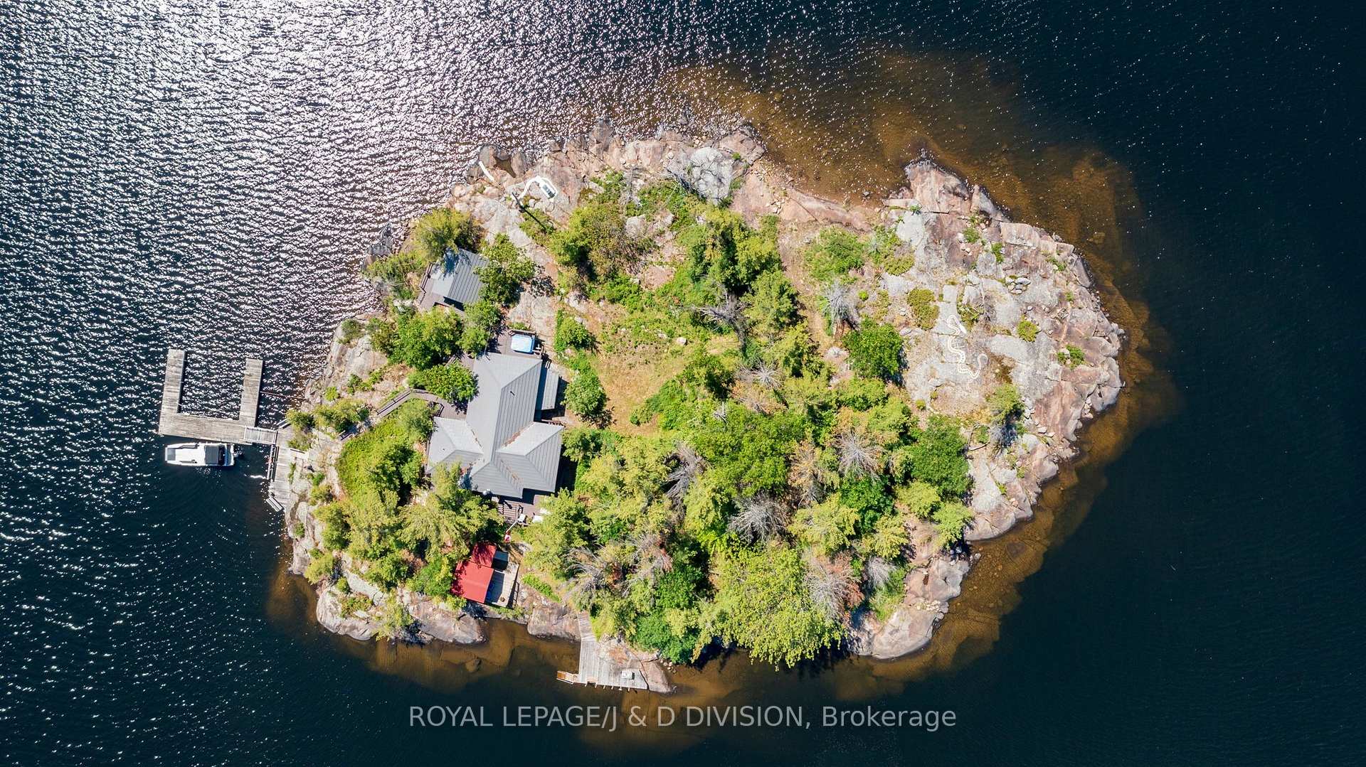 Aerial View of full island