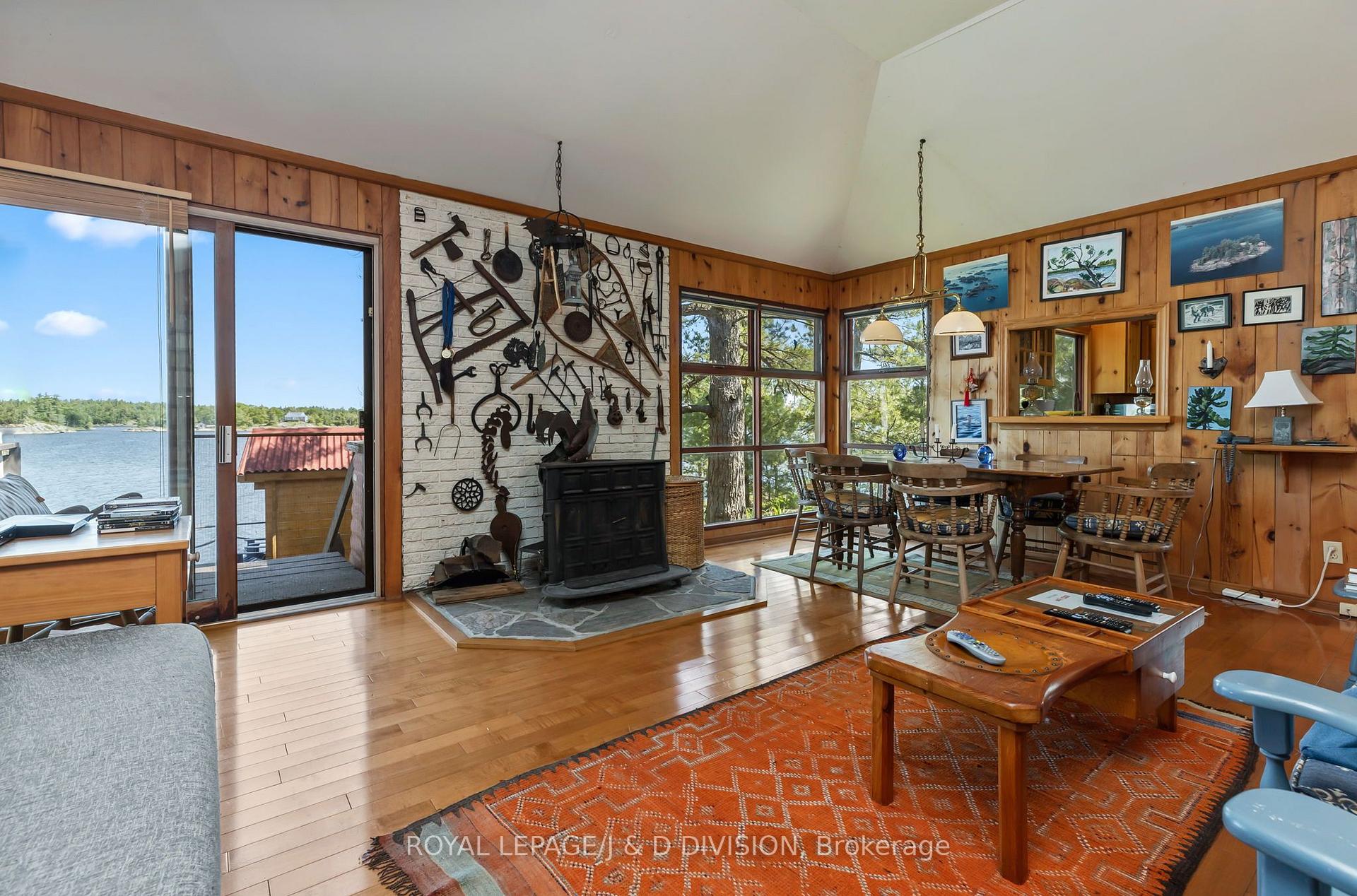 Entrance, Wood Stove, Dining Room