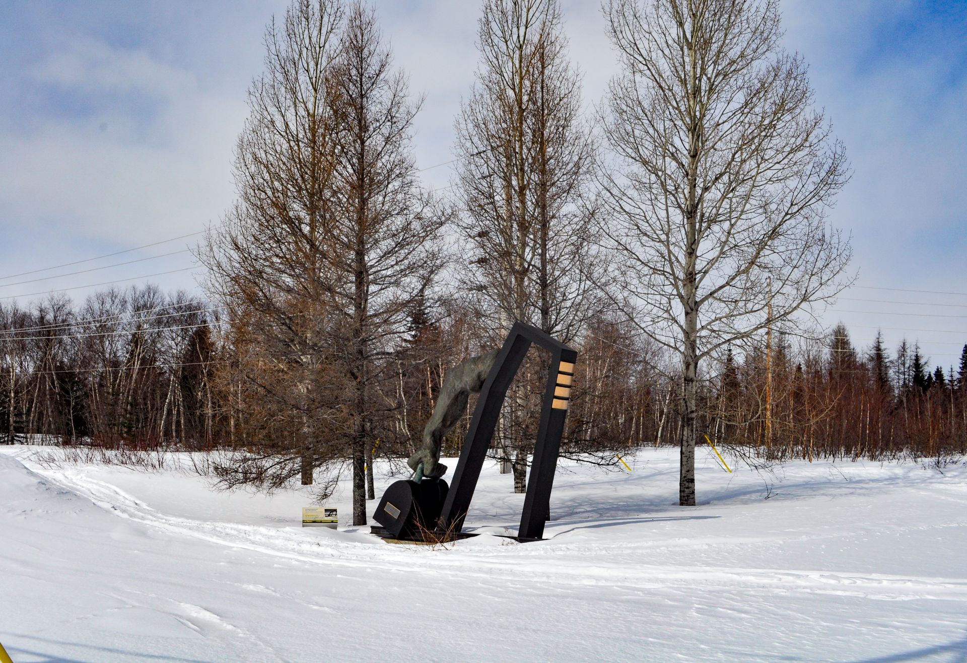 Hommage aux bâtisseurs sculpture