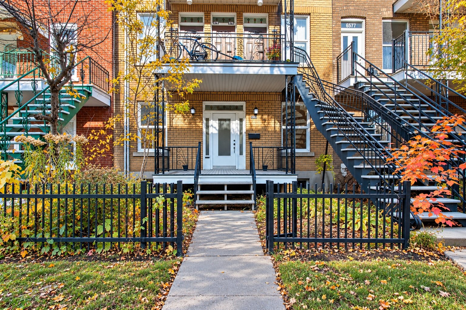 Front and ground-floor entrance