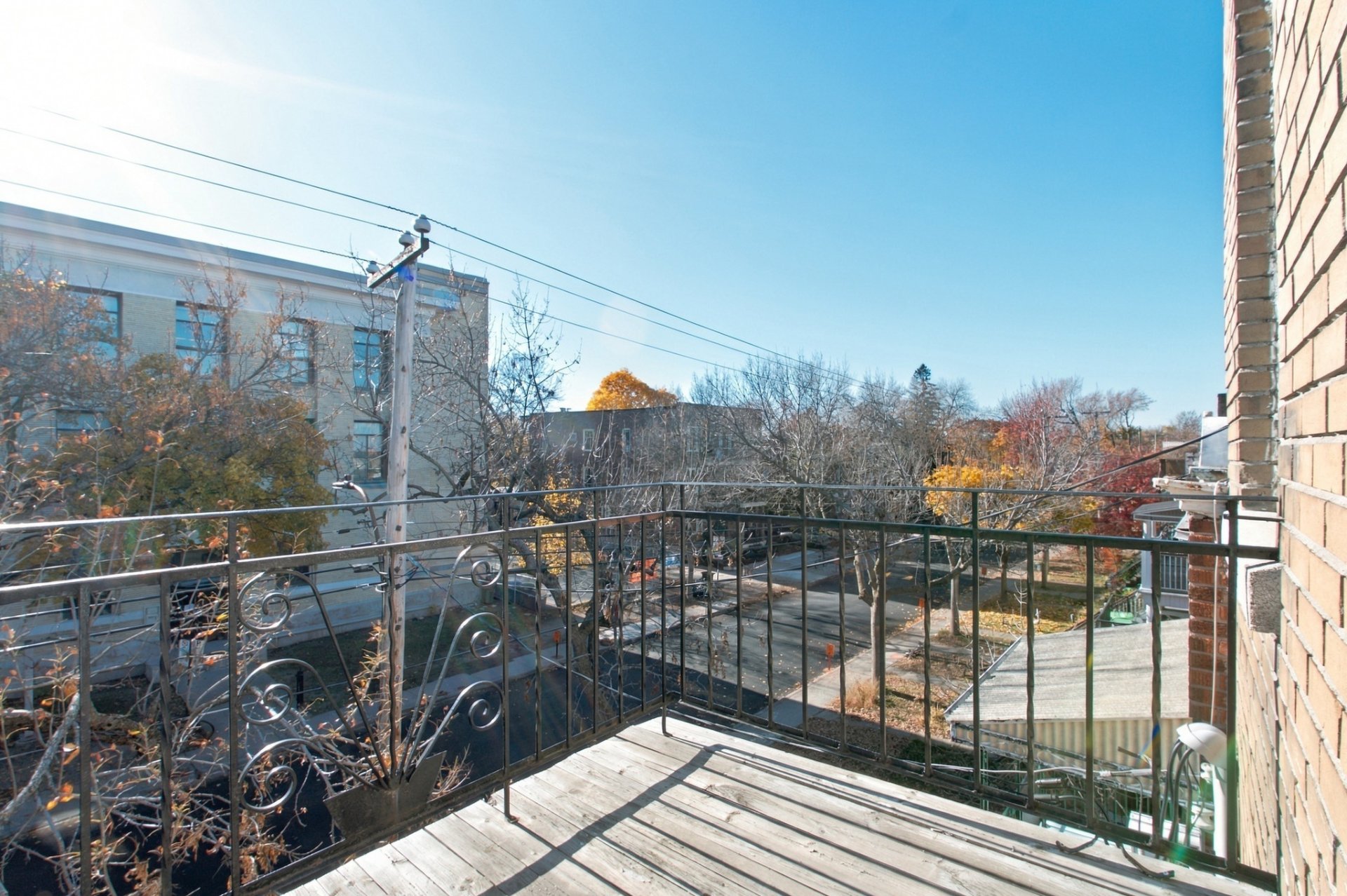 Front balcony, street view