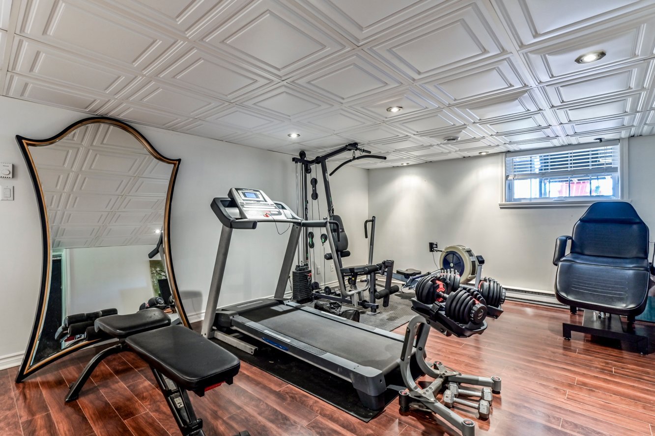 Actuellement aménagée en gym