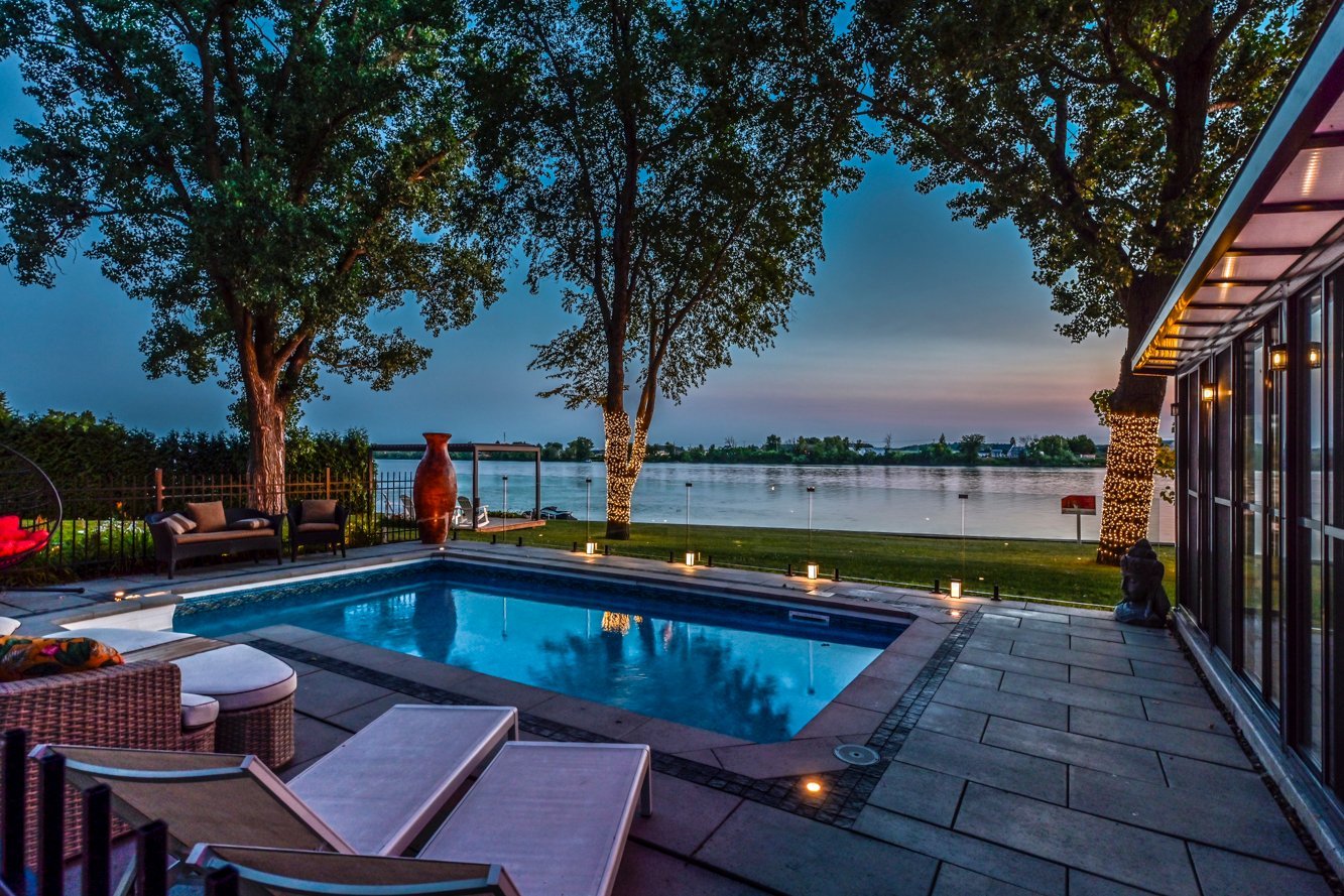 Éclairage de soir impressionnant