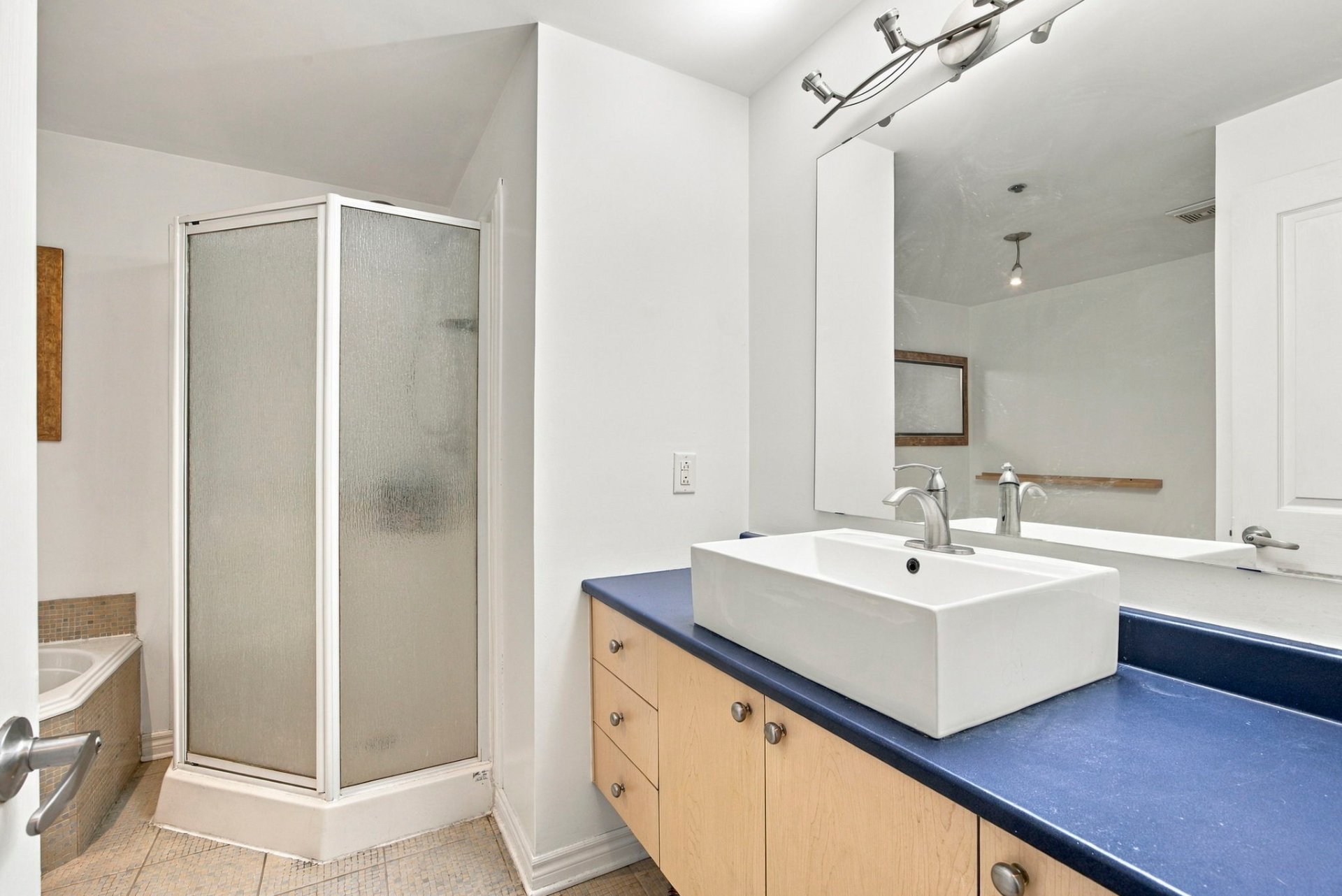 Salle de bains, vasque et douche
