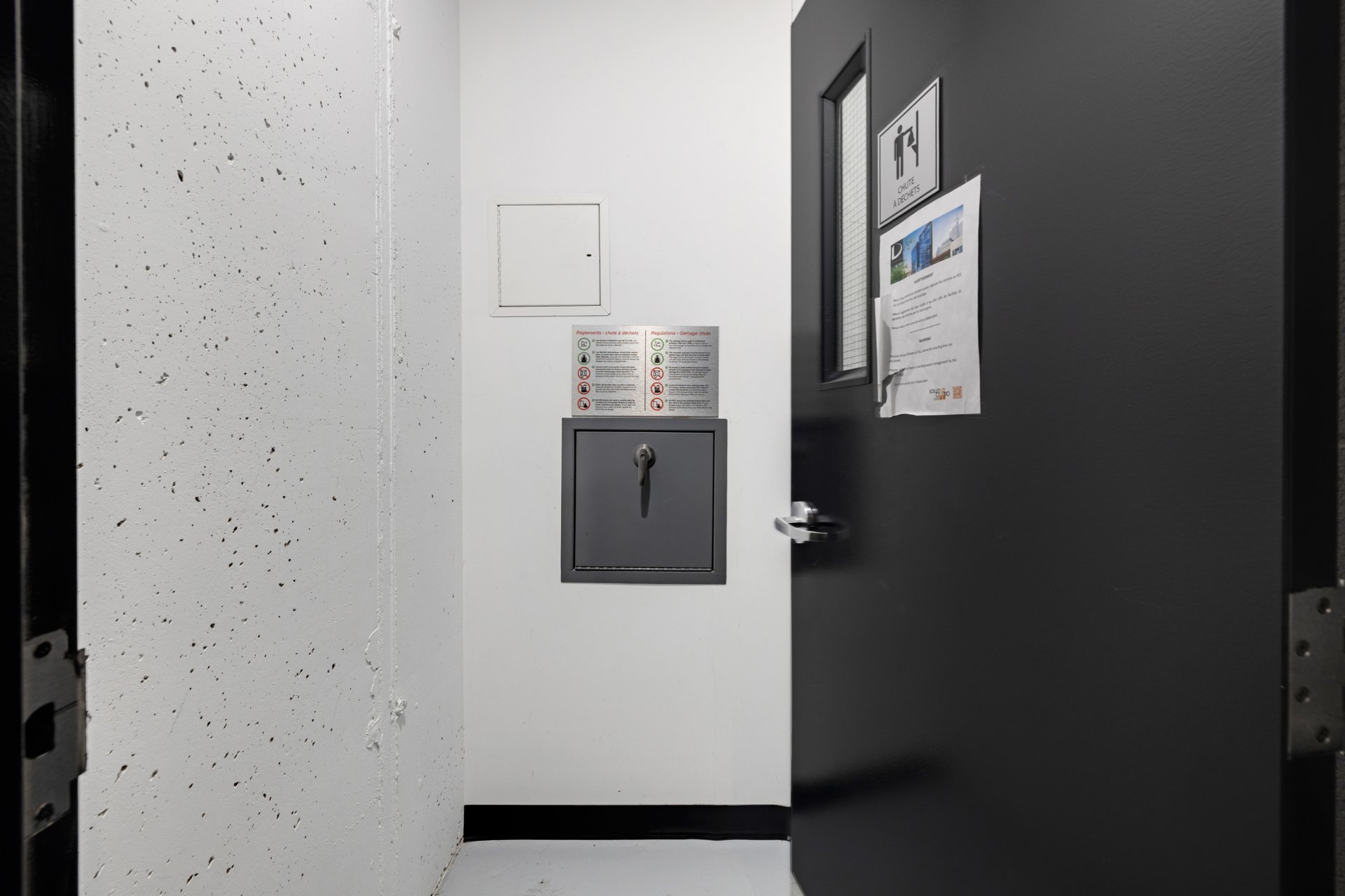 chute à déchets