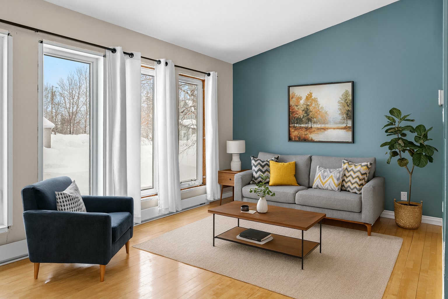 Photo meublée par la IA