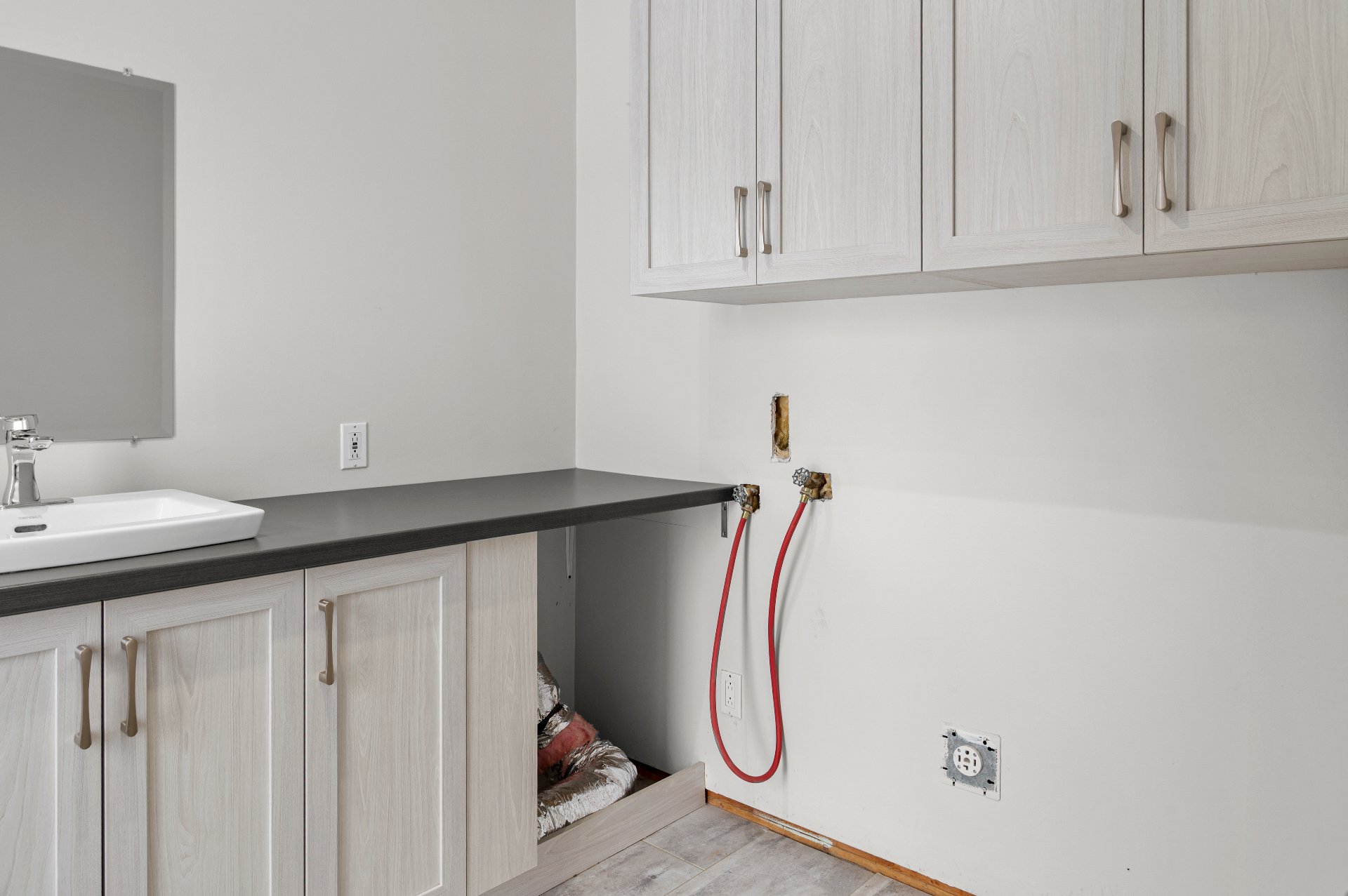 avec installation laveuse-sécheuse