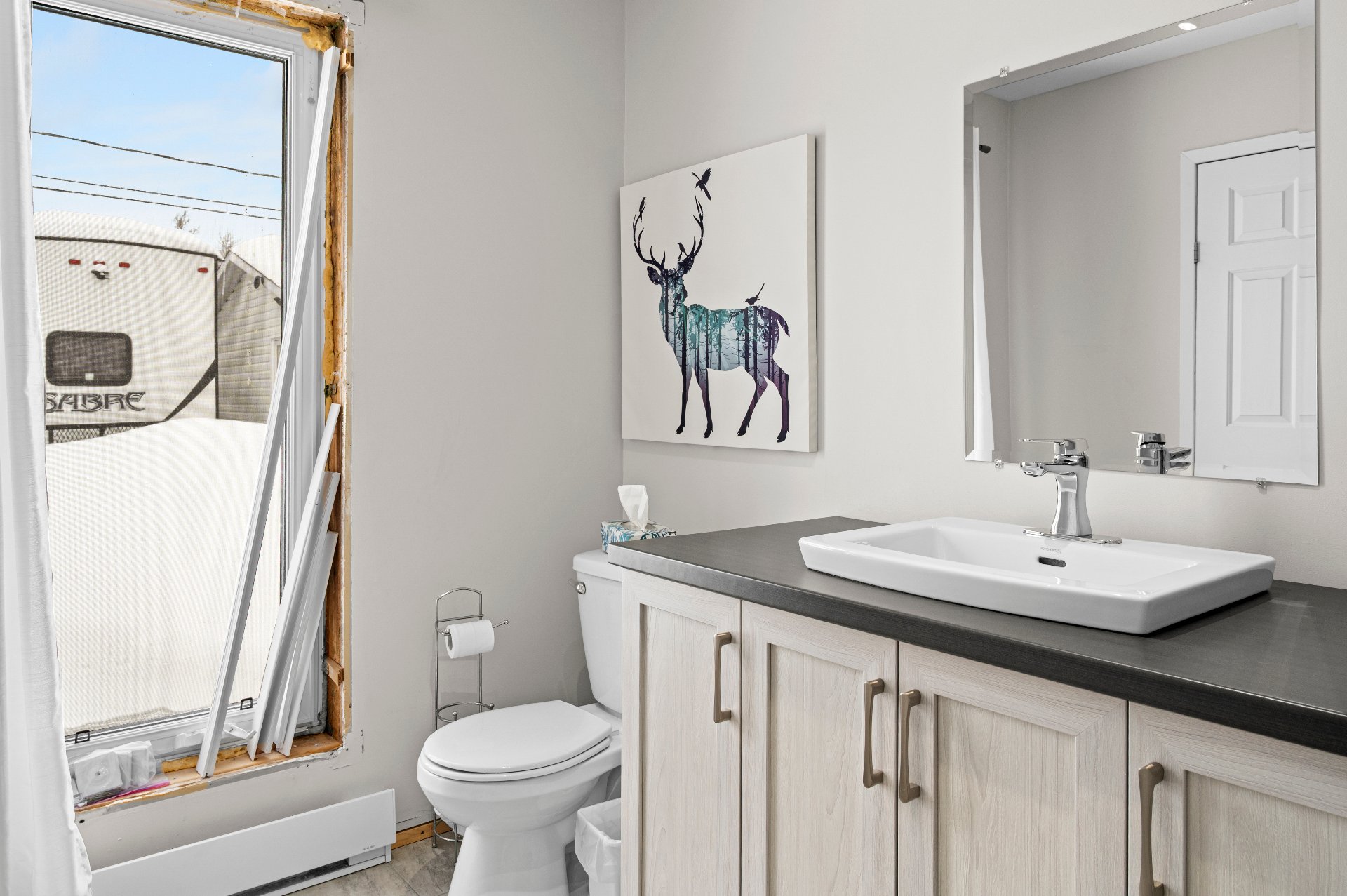 avec installation laveuse-sécheuse