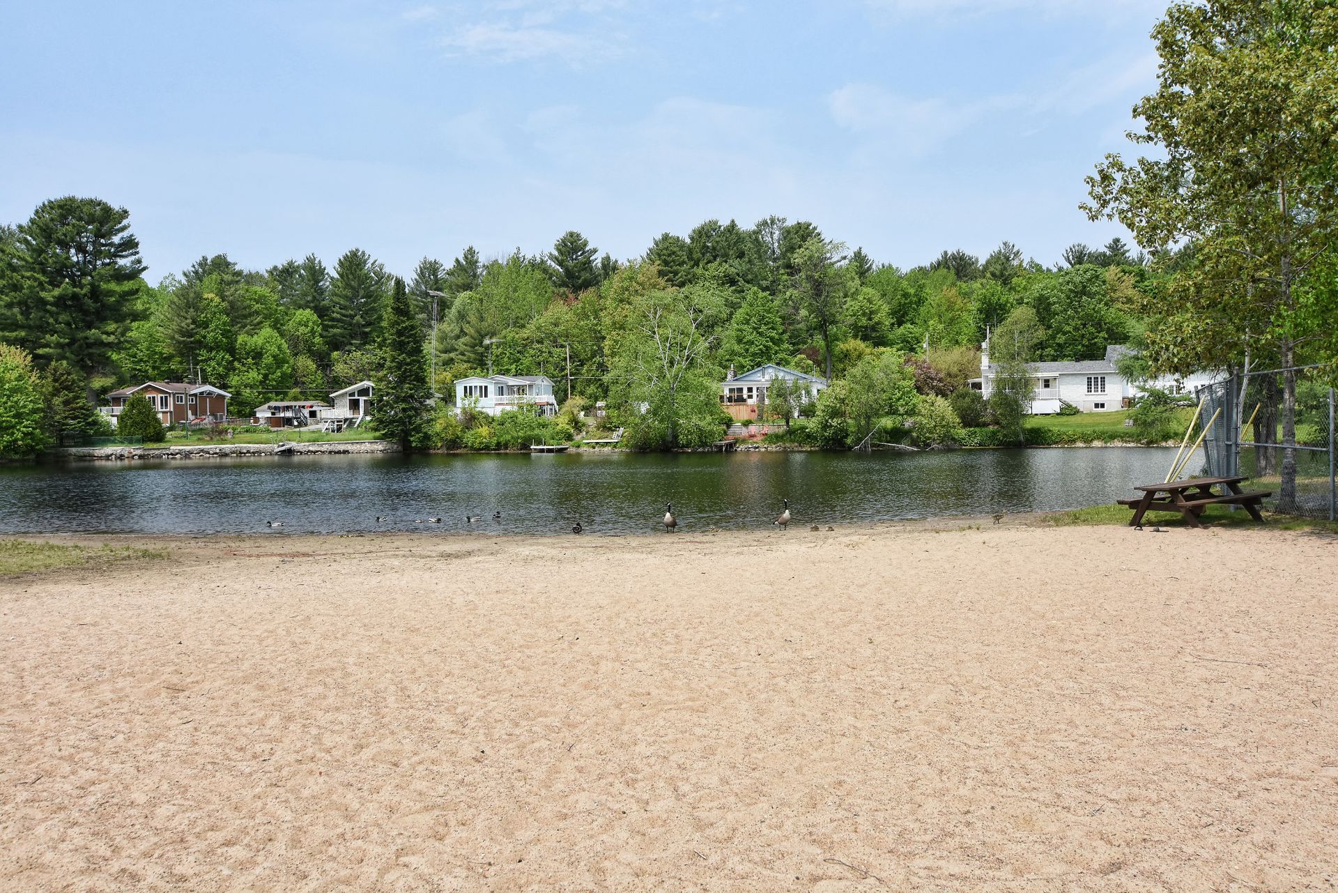 Accès au plan d'eau