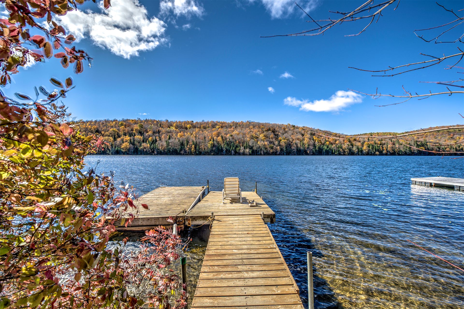 Accès au plan d'eau